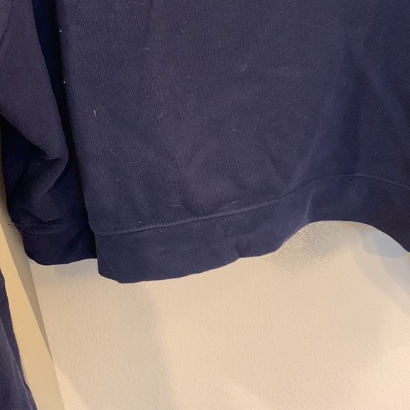 Wild Soul Cropped Navy Fleece Pullover Crewneck Sweatshirt Medium Montana Grap - Picture 11 of 12